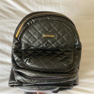 Tushbaby Black and Gold Hip Carrier